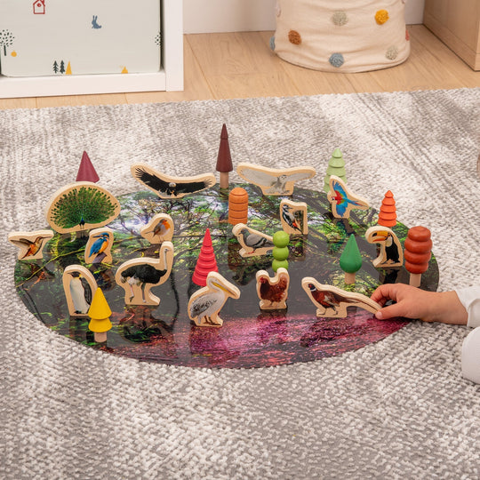Wooden Bird Blocks