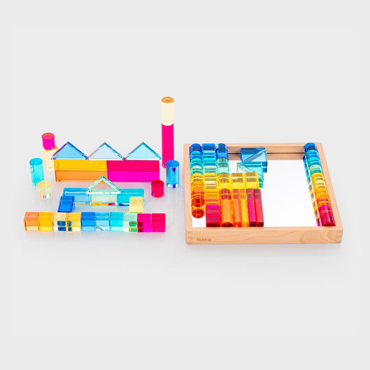 Gem Building Shapes Mirror Tray