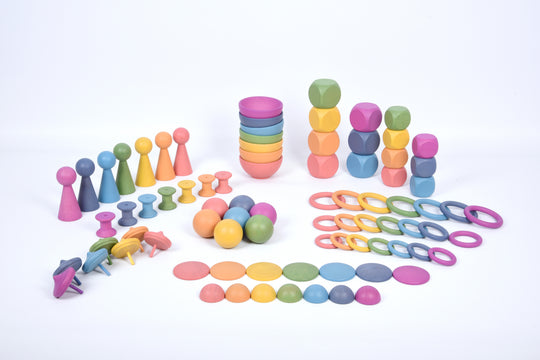 Rainbow Wooden Super Set