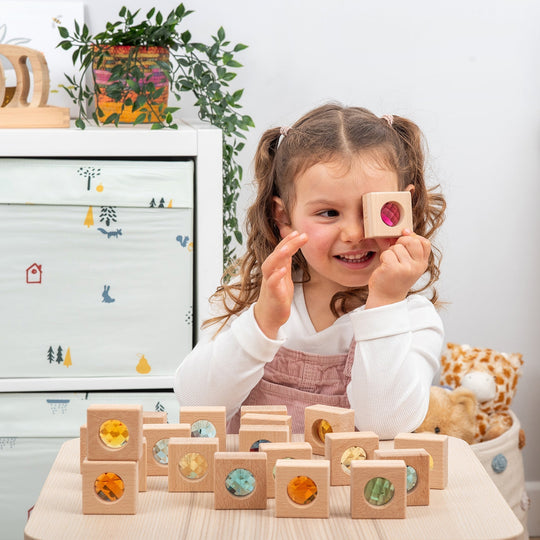 Wooden Kaleidoscope Blocks