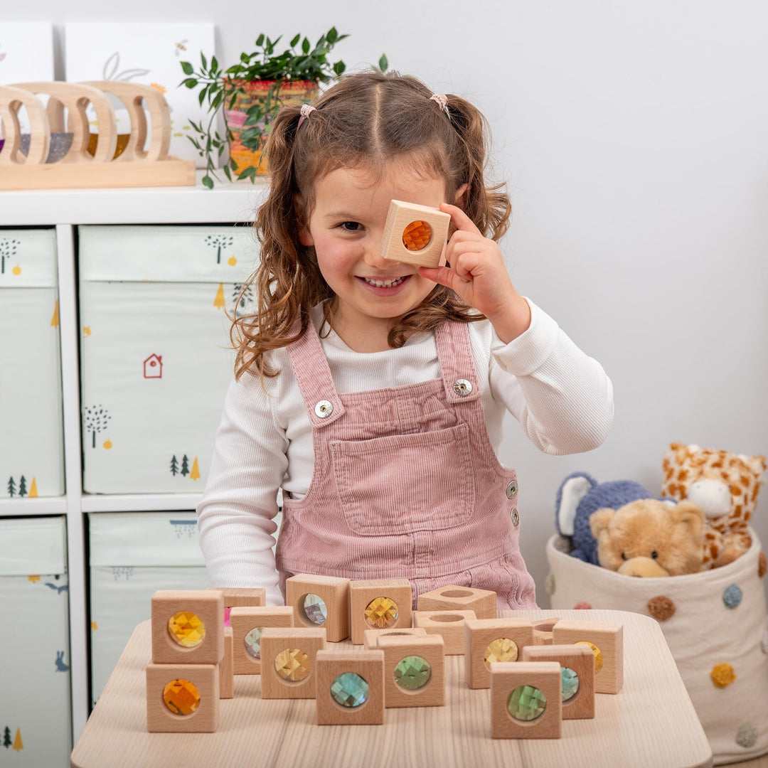 Wooden Kaleidoscope Blocks