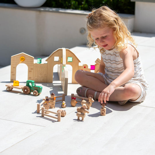 Wooden Farm Set