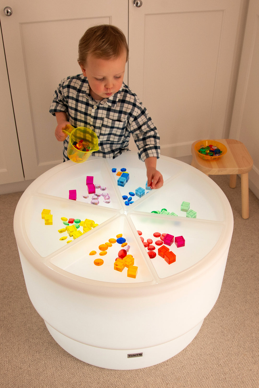 Sensory Discovery Table + Discovery Trays