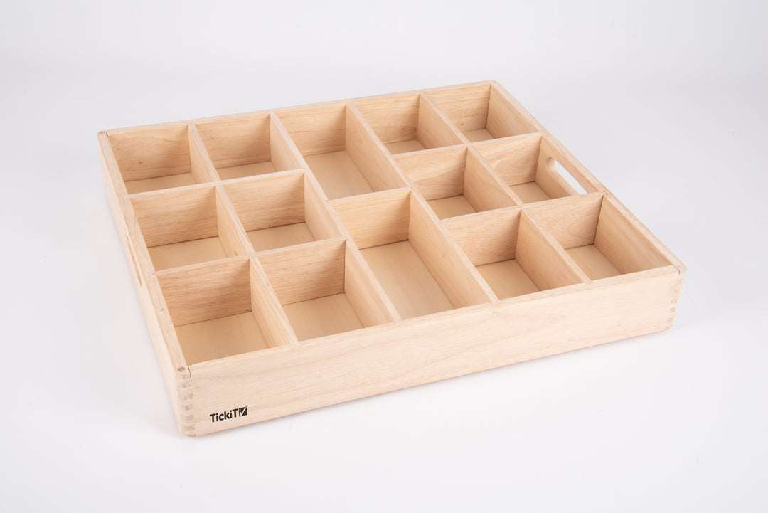 Large Sorting Tray With Wooden Treasures - Super Set