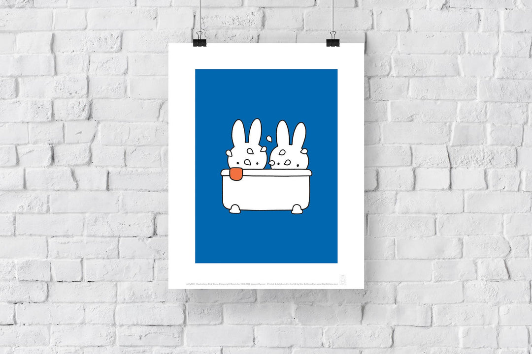 Miffy Art Print In The Bath | 11” x 14”