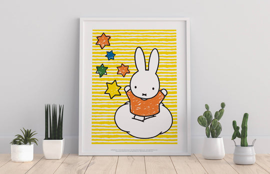 Miffy Art Print On A Cloud | 11” x 14”