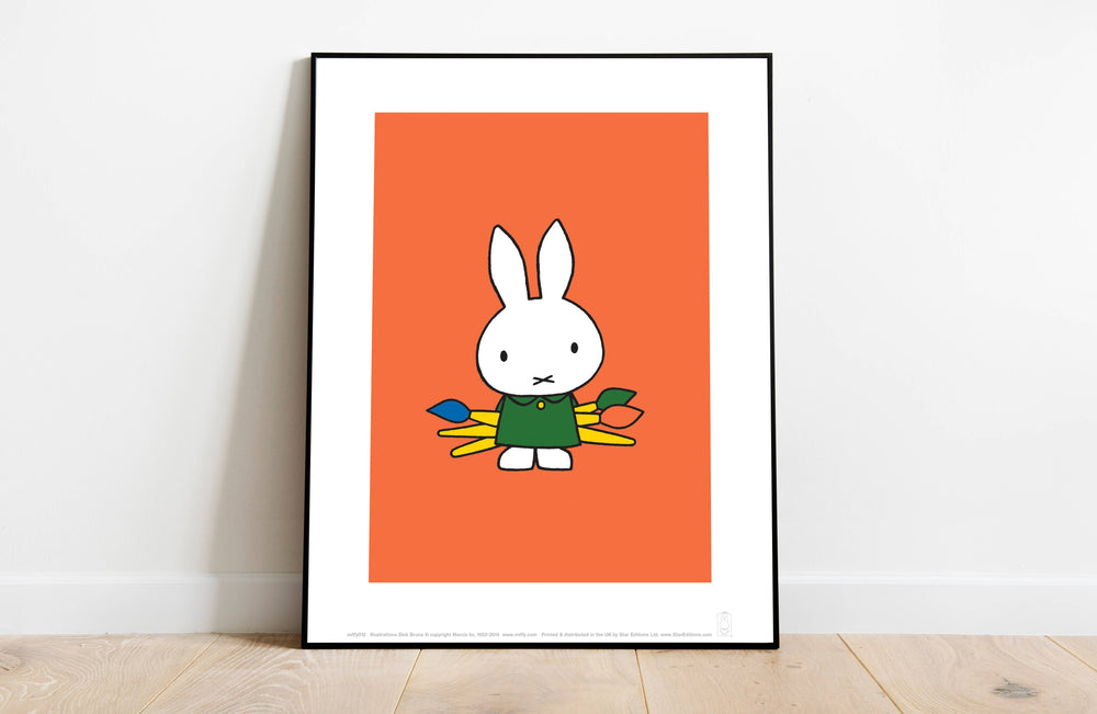 Miffy Art Print Paintbrushes | 11” x 14”