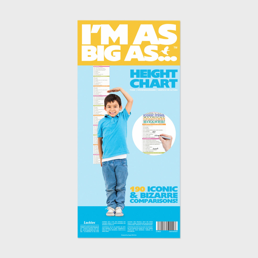 Height Chart | I'm As Big As...
