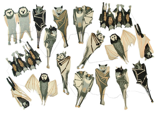 Recycled Paper Garland | Bats