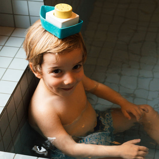 Oli & Carol Upcycled Boat Bath Toy Yellow