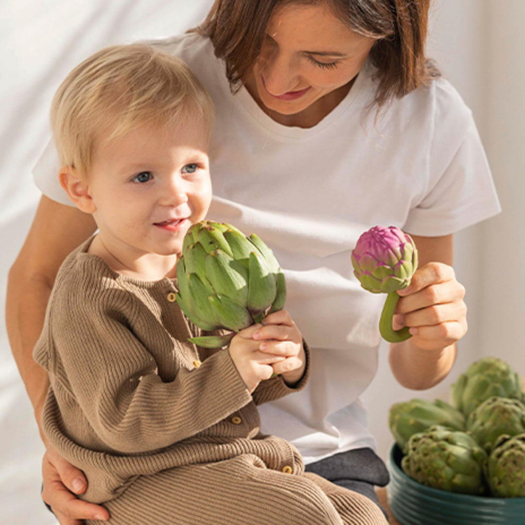 Oli & Carol Artichoke Baby Rattle & Teether