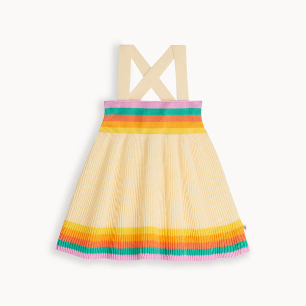 Knitted Sun Dress | Rainbow Pink