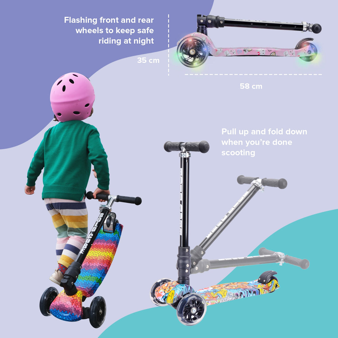 Big 3 Wheel Scooter - Kitty Love