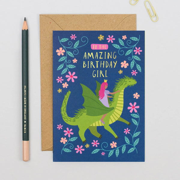 Greetings Card | Mifkins - Princess and the Dragon