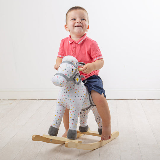 Patterned Rocking Horse