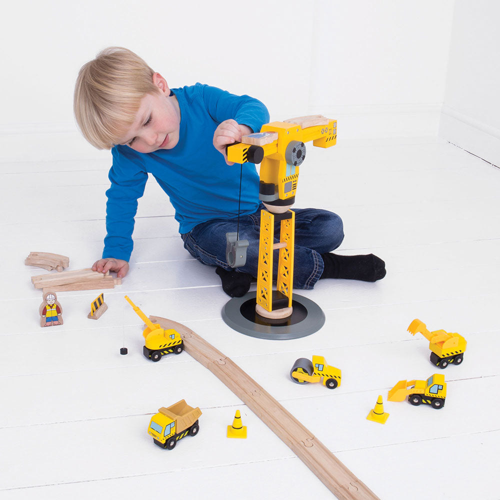 Yellow Crane Construction Set