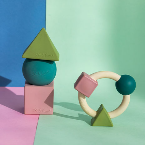 Oli & Carol Bauhaus Movement Geometric Figures - Pastel