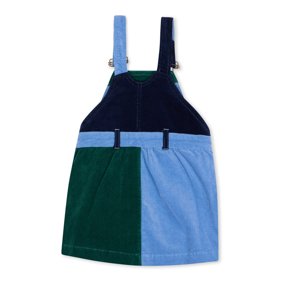 Dotty Dungarees | Corduroy Dress - Blackthorn Patchwork