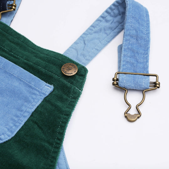 Dotty Dungarees | Corduroy Dress - Blackthorn Patchwork