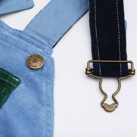 Dotty Dungarees | Corduroy Dungarees - Blackthorn Patchwork