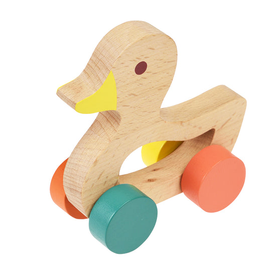 Wooden Push Along Toy Duck