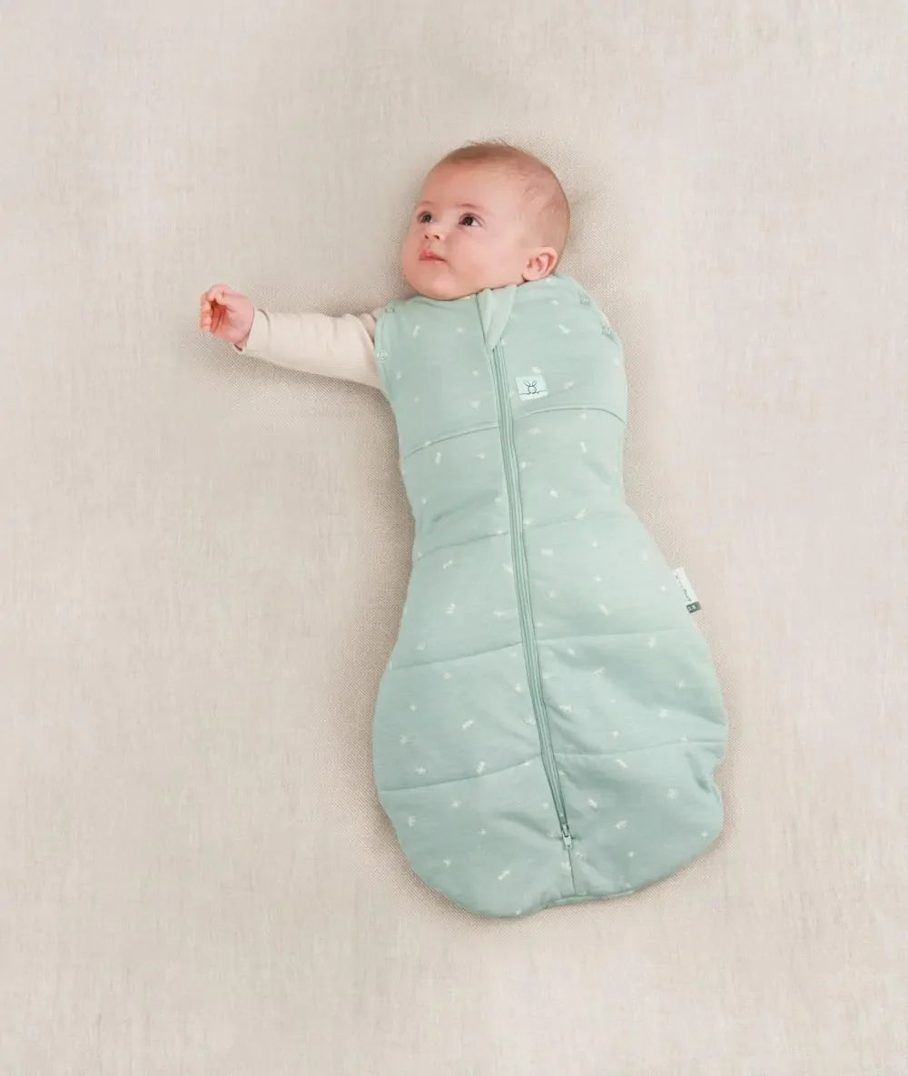 ErgoPouch - Organic Cocoon Swaddle Sleeping Bag (Winter 2.5 TOG) - Sage