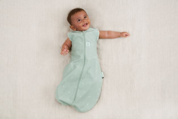 ErgoPouch - Organic Cocoon Swaddle Sleeping Bag (Summer 0.2 TOG) - Sage