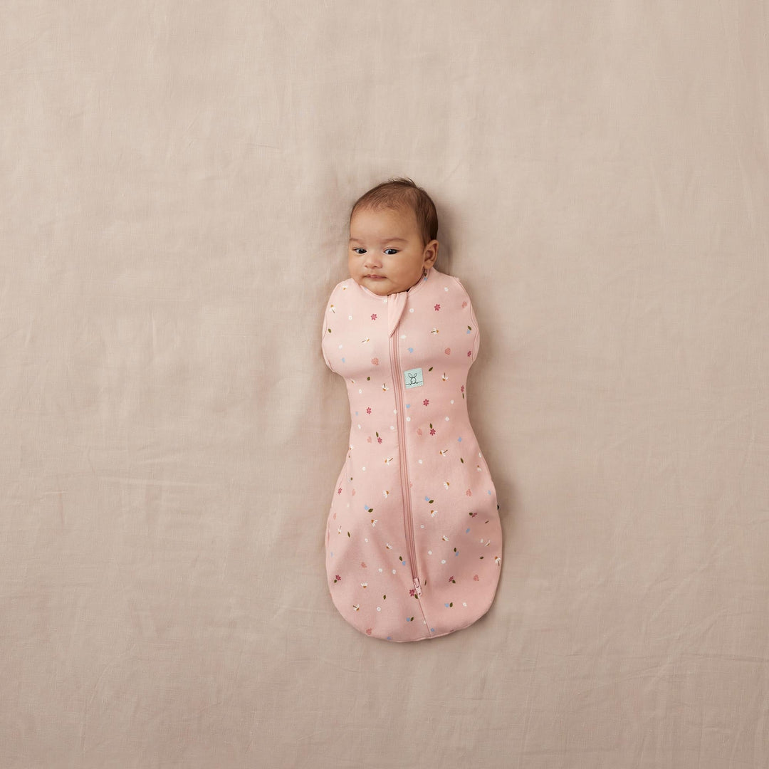 ErgoPouch - Organic Cocoon Swaddle Sleeping Bag (Summer 0.2 TOG) - Daisies