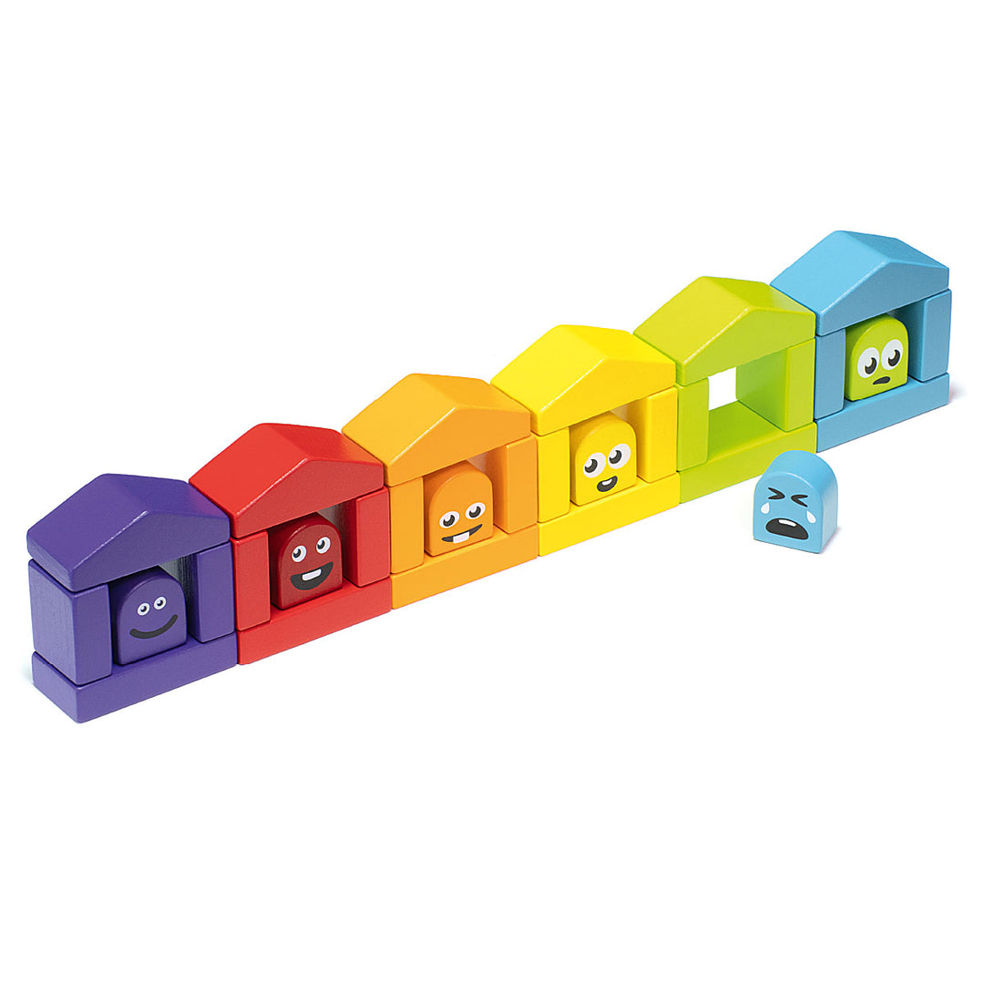 Colourful Houses Building Blocks