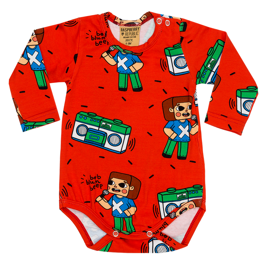 Baby Body Suit | Brick Party - Moo Like a Monkey