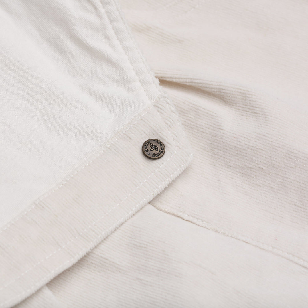 Dotty Dungarees | Corduroy Dress - Custard