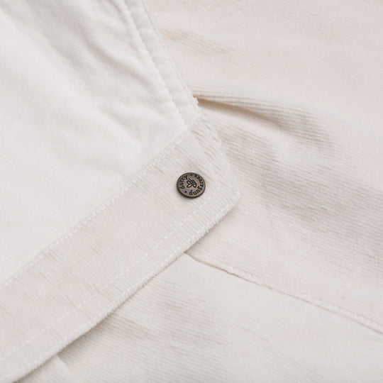 Dotty Dungarees | Corduroy Dress - Custard