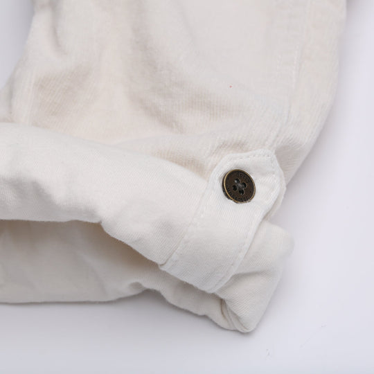 Dotty Dungarees | Corduroy Dungarees - Custard