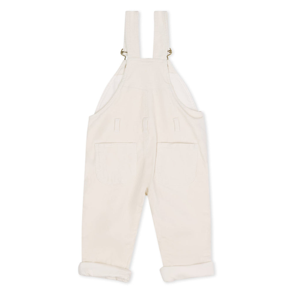 Dotty Dungarees | Corduroy Dungarees - Custard