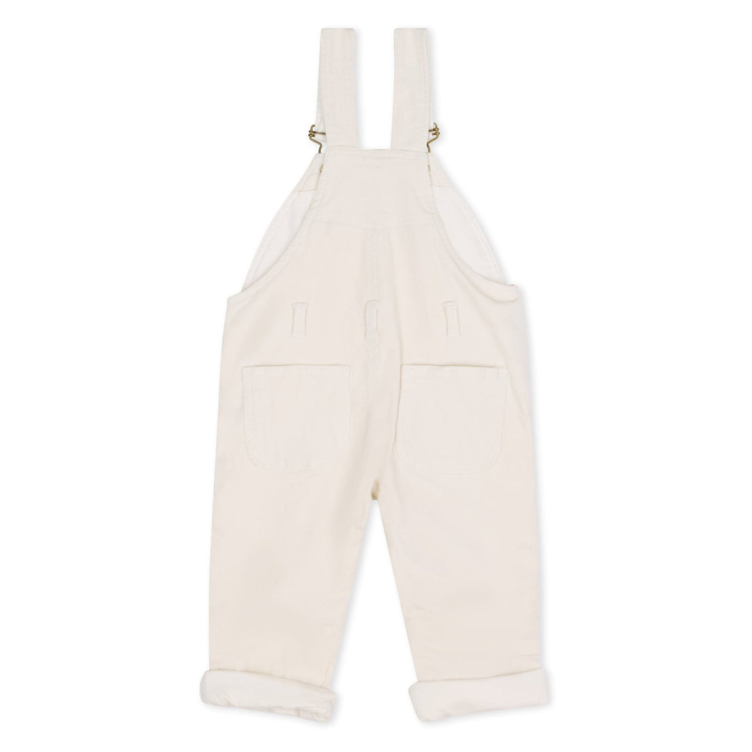 Dotty Dungarees | Corduroy Dungarees - Custard