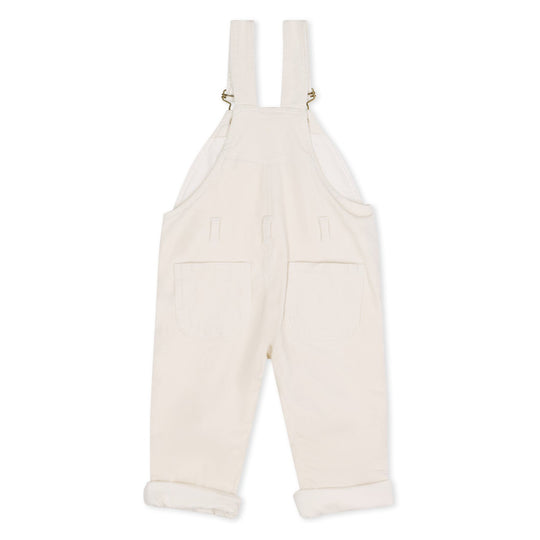 Dotty Dungarees | Corduroy Dungarees - Custard