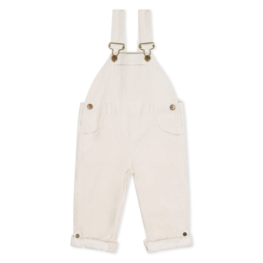 Dotty Dungarees | Corduroy Dungarees - Custard