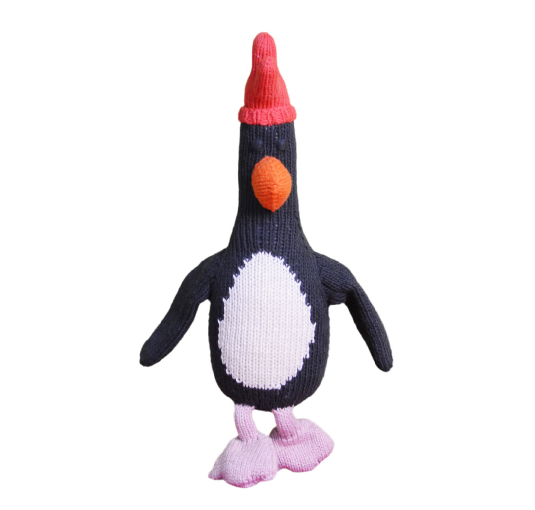 Organic Knitted Soft Toy | Feathers McGraw Penguin