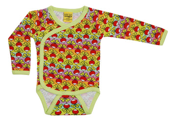 DUNS Sweden | Radish Kimono Bodysuit - Rainbow Stripe