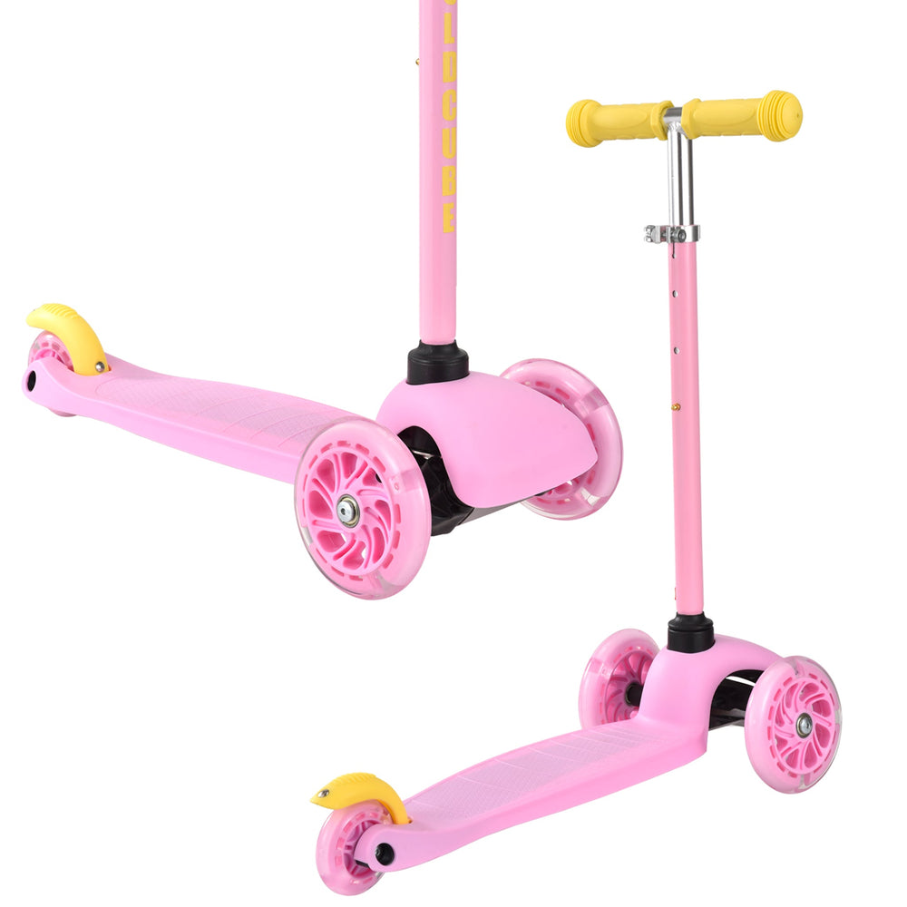 Teeny 3 Wheel Scooter - Pink and Yellow