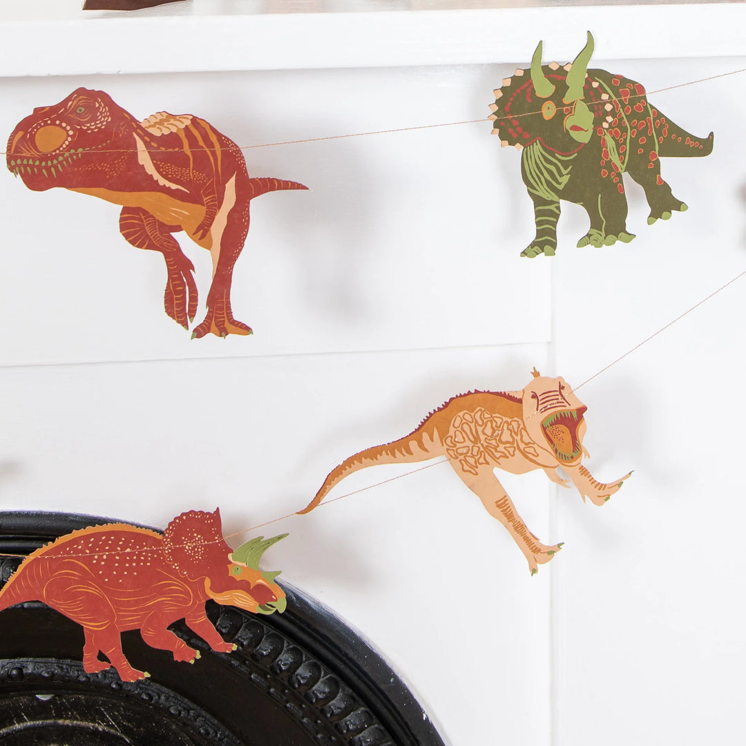 Recycled Paper Garland | Dinosaurs