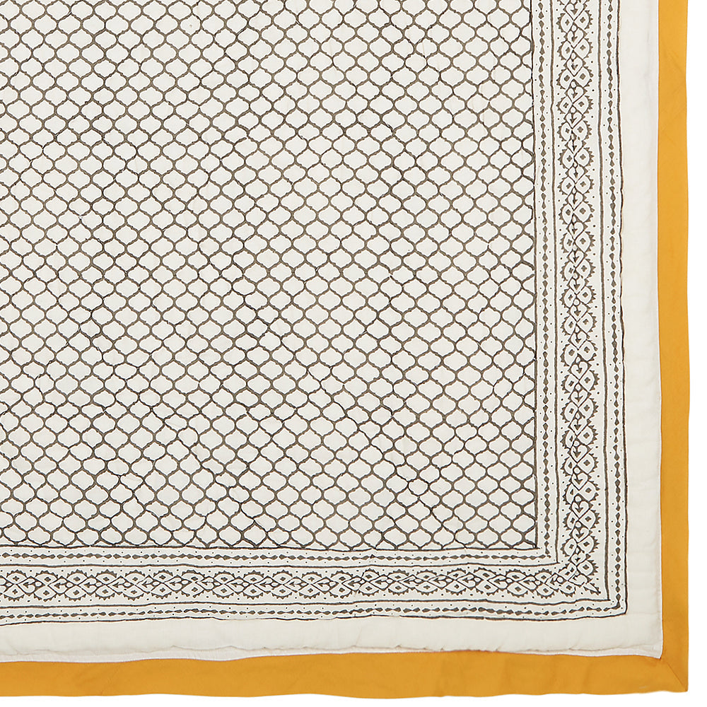 Block Printed Cotton Baby Quilt - Erawan Print