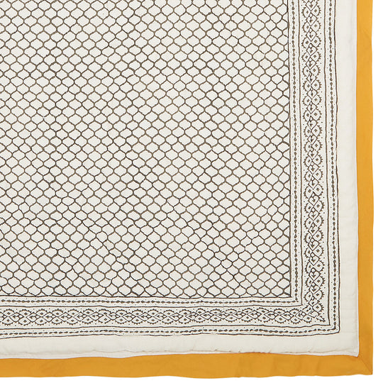 Block Printed Cotton Baby Quilt - Erawan Print