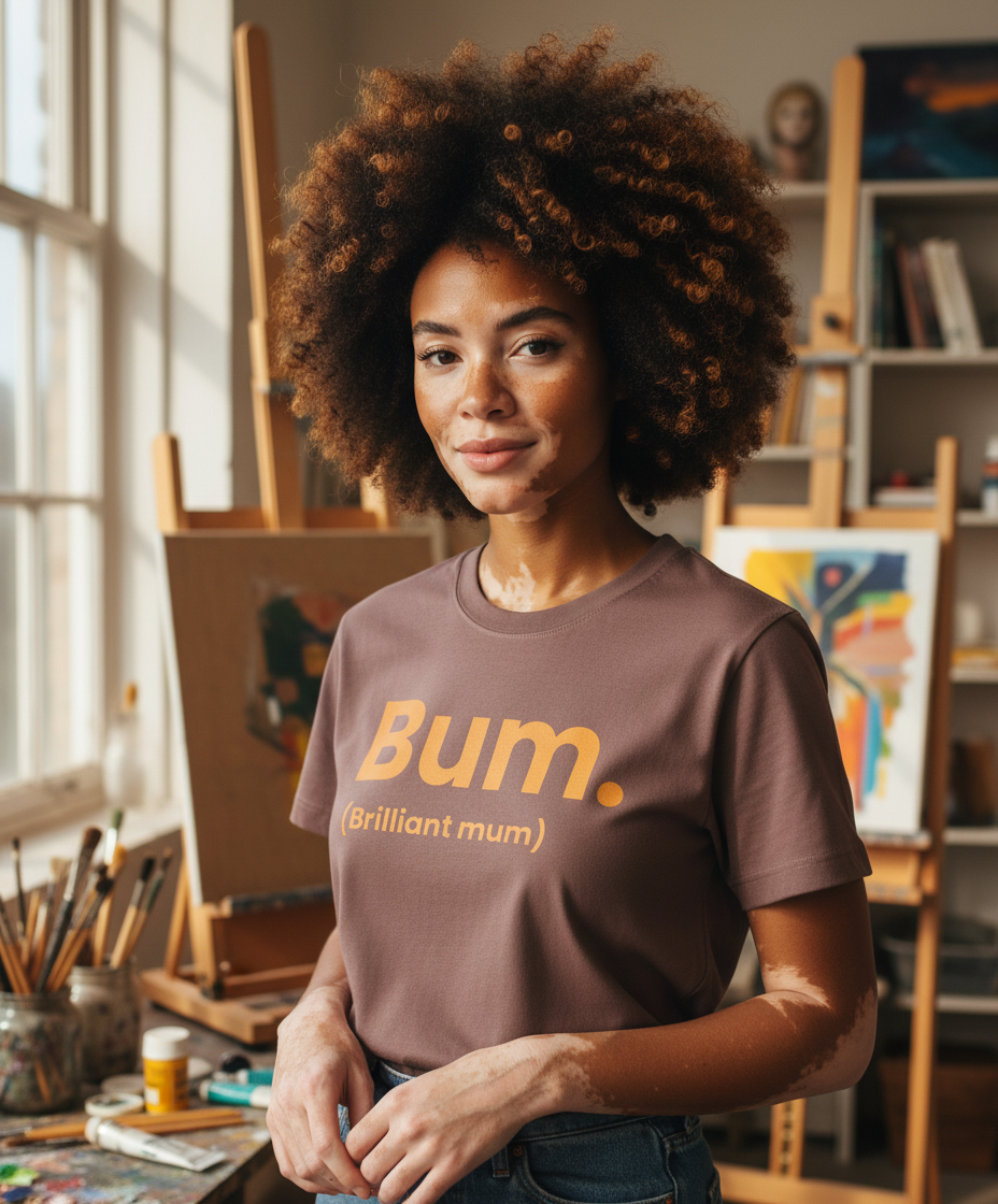 Organic Premium Adult T-Shirt - Bum (Brilliant Mum)