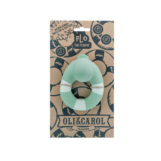 Oli & Carol Floatie Duck Mint Bath Toy