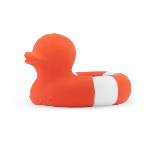 Oli & Carol Floatie Duck Red Bath Toy