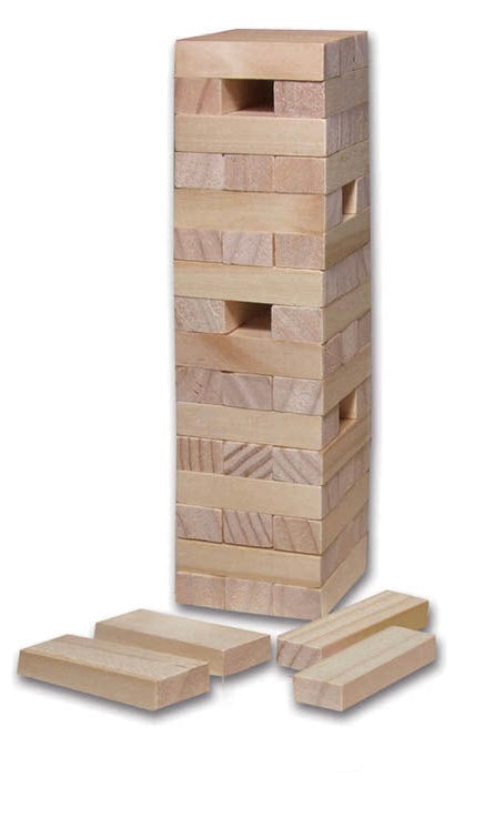 Wooden Mini Tumbling Tower - Moo Like a Monkey