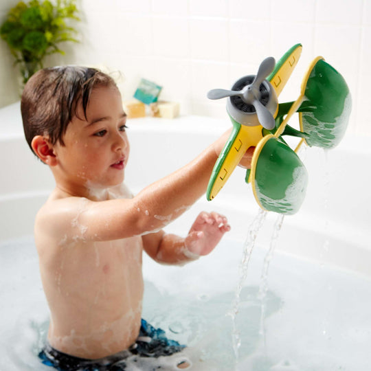 Seaplane Bath Toy - Green