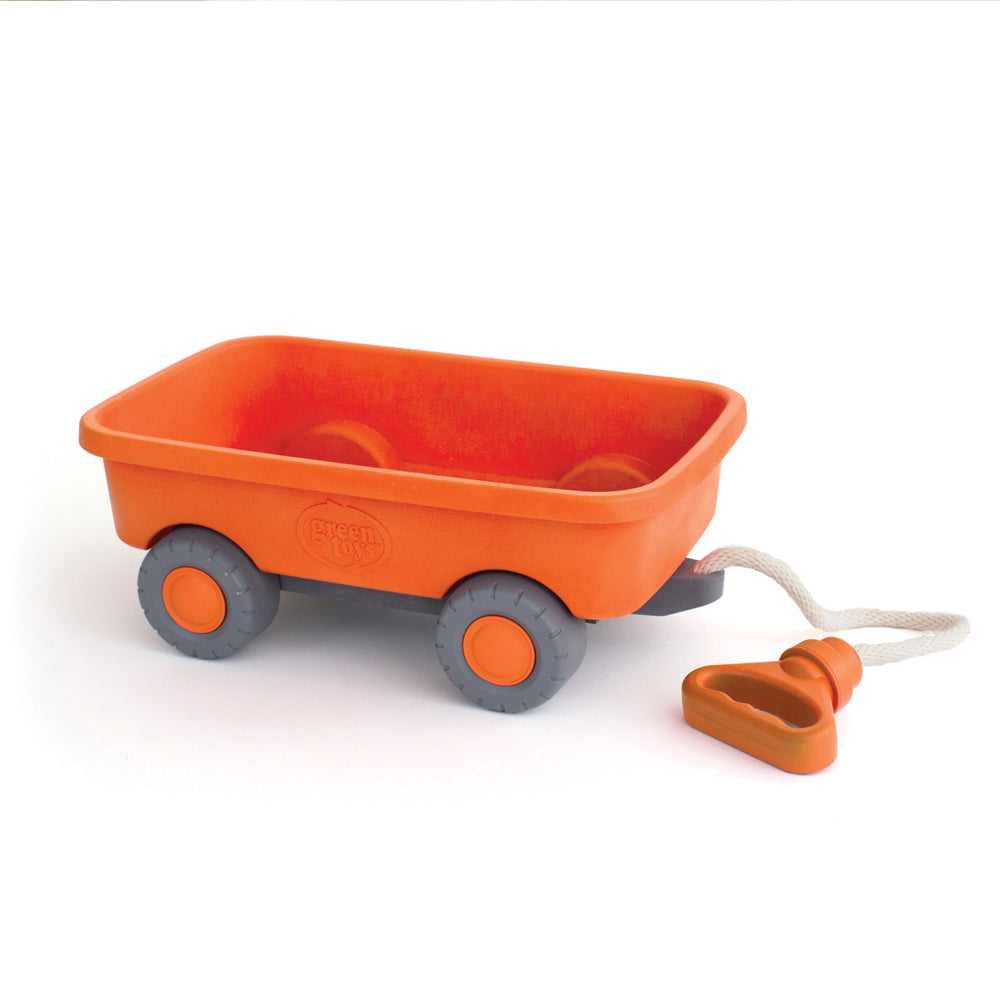 Orange Pull-Along Wagon