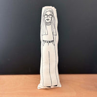 Gloria Steinem Screen Printed Cushion Doll